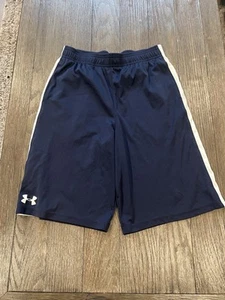 Boys Under Armour Shorts large blue White - Picture 1 of 1