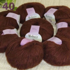 Sale New 8BallsX25g Warm Mohair Sweater Wrap Shawl Hand Knit Crochet Yarn 40 - Picture 1 of 24