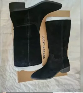 LUCKY BRAND Genuine Suede Boots Womens NIB Size 6 - Picture 1 of 4