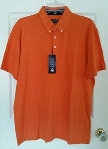 International Report Size Large Orange Short Sleeve Polo Shirt NWT - Picture 1 of 4