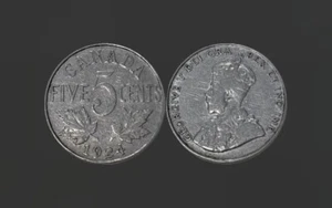 1924 Canada 5¢ - Picture 1 of 3