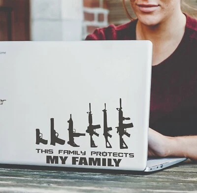 2nd Amendment Gun Control Sticker - Bumper Decal Vinyl Art Auto Graphics Guns x2 - Image 1 of 4