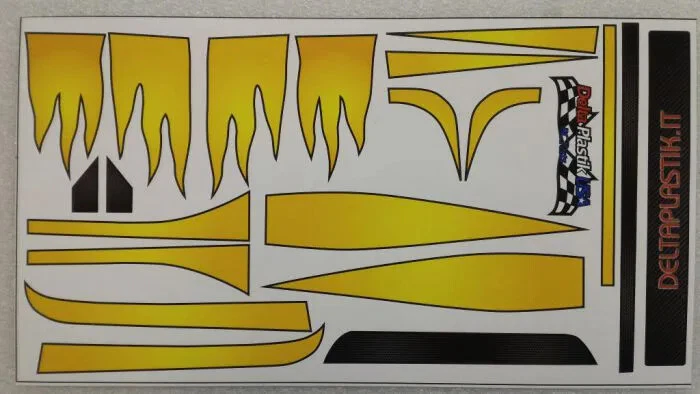 DEC007 - PANOZ ESPERANTE SCALE 1/8 Rc Body  Decals - adesivi    - Immagine 1 di 1