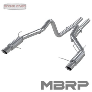 MBRP 3" ESCAPE PARA FORD MUSTANG GT 5.0 2011-2014 DOBLE TRASERO CARRERA ALUMINIZADO - Imagen 1 de 4