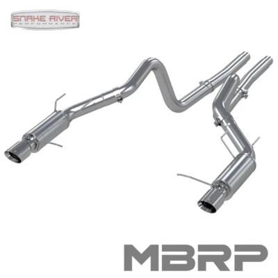 MBRP 3" EXHAUST FOR 2011-2014 FORD MUSTANG GT 5.0 DUAL REAR RACE ALUMINIZED - Image 1 of 4