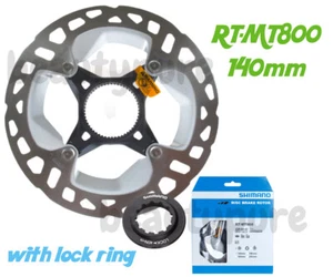 Rotor de freno de disco Shimano XT RT-MT800 140 mm (con anillo de bloqueo) bloqueo central nuevo en caja - Imagen 1 de 1