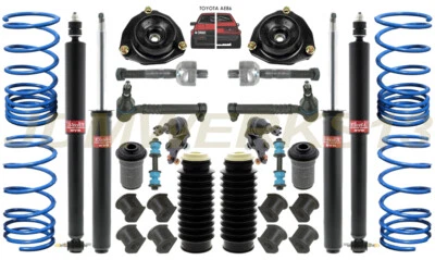KIT DE RECONSTRUCCIÓN DE SUSPENSIÓN KYB MUELLES REDUCTORES DE CHOQUE para TOYOTA COROLLA AE86 86-87 Foto 1 de 4