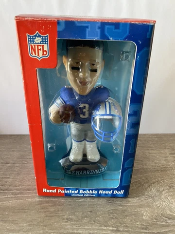 NFL Detroit Lions Joey Harrington Bobble Dobble Bobblehead Preowned Cover