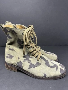 Lucky Brand Women's LK-Hestawn Camo Print Combat Boots Size US 7M - Picture 1 of 7