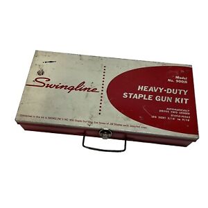 Swingline Heavy-Duty Staple Gun Kit Model No. 900/5 In Metal Case Only No Tools