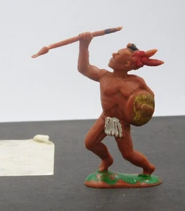 Crescent 60mm Mohican Indian with Spear and Shield - Picture 1 of 3