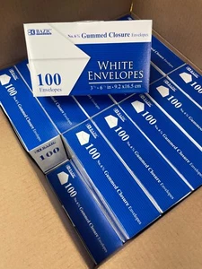 2400 Gummierter Verschluss weiß Briefversand Standard Umschläge 3-5/8 x 6-1/2 Post - Bild 1 von 10