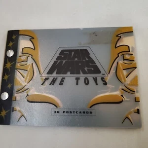 Star Wars: The Toys 30 Postcard Book *Preowned* Sticker mark cover EUC - Picture 1 of 6