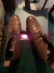 Men’s Brown leather boots size 13 - Picture 1 of 4