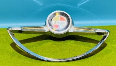 1963-69 Jeep, Gladiator, Wagoneer, Jeepster, Commando Steering Wheel Horn Ring - Image 1 of 4