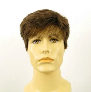 Short Wig For Men Natural Hair dark Blond Ref JAMES 8 - Picture 1 of 8