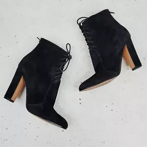 WINDSOR SMITH Womens Size US 8 Black Genie Leather Ankle Boots Shoes - Picture 1 of 8