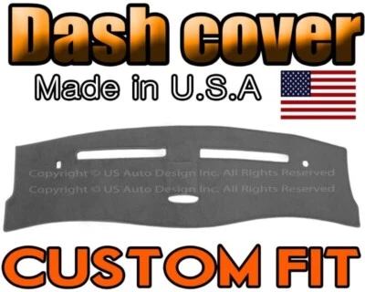 Se adapta a 1995-1997 LINCOLN TOWN CAR CUBIERTA DE TABLERO ALFOMBRILLA TABLERO ALMOHADILLA / GRIS CARBÓN Foto 1 de 4