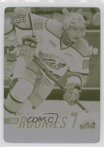 2017-18 Upper Deck CHL Star Rookies Printing Plate Yellow 1/1 Damien Giroux 0c3