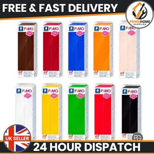 Staedtler Fimo Soft Polymer Modelling Oven Bake Clay 454g Blocks Choose Colour - Picture 1 of 25
