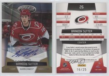 2010-11 Certified Mirror Gold Signatures /25 Brandon Sutter #26 Auto