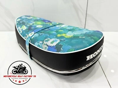 Asiento Honda CT70 Trail 70 Cromo Trim Estilo ST50 ST70 Blanco Dama Dax Flor.Metal Foto 1 de 4