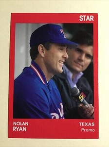 1991 Star PROMO - Nolan Ryan - BLANK BACK   - NM-MINT t370