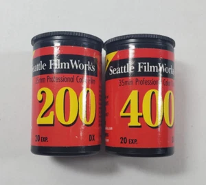 Seattle Filmworks 35mm Color Neg Film (1) 200 & (1) 400 Expired 2001 - Picture 1 of 4