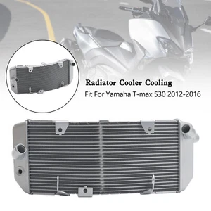 Aluminum Radiator Cooling Cooler For Yamaha TMAX530 T-max 530 2012-2016 Silver E - Picture 1 of 10