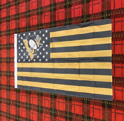 Brand New Pittsburgh Penguins flag 3 foot by 5 foot Cover