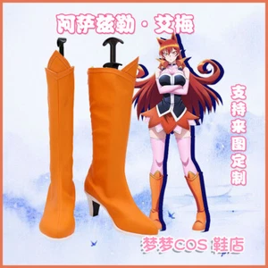 Anime Welcome to Demon-School, Iruma-kun Azazel Ameri Long Boots Cosplay Shoes  - Picture 1 of 6