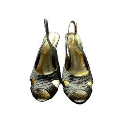 Bombas padrão carpa marrom Jessica Bennett - Imagem 1 de 4