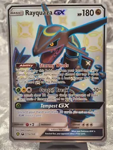 Rayquaza GX - Tarjeta Jumbo de gran tamaño de Pokémon - Imagen 1 de 2