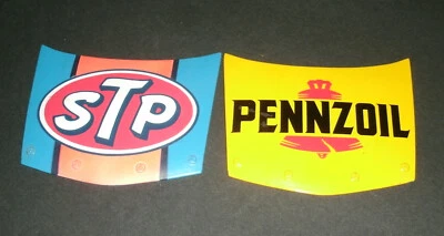 1/18 Scale Pontiac NASCAR Race Car Hoods (#43 STP & #30 Pennzoil) Ertl Parts (2) - Image 1 of 4