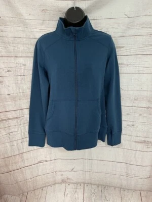 Chaqueta sudadera Danskin Now para mujer cremallera completa turquesa oscura talla M (8-10) Foto 1 de 4