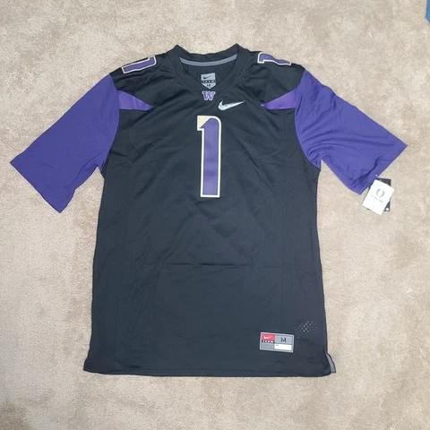 Nike University of Washington Huskies CFP Game Jersey #1 Men’s Size MEDIUM $120 Cover