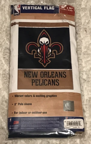 New Orleans Pelicans 28x40in 71.2x101.6cm Vertical Flag Indoor Outdoor NBA NEW Cover