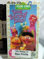 SESAME STREET SING YOURSELF SILLY 1990 VHS big bird MUPPETS kids show MUST HAVE