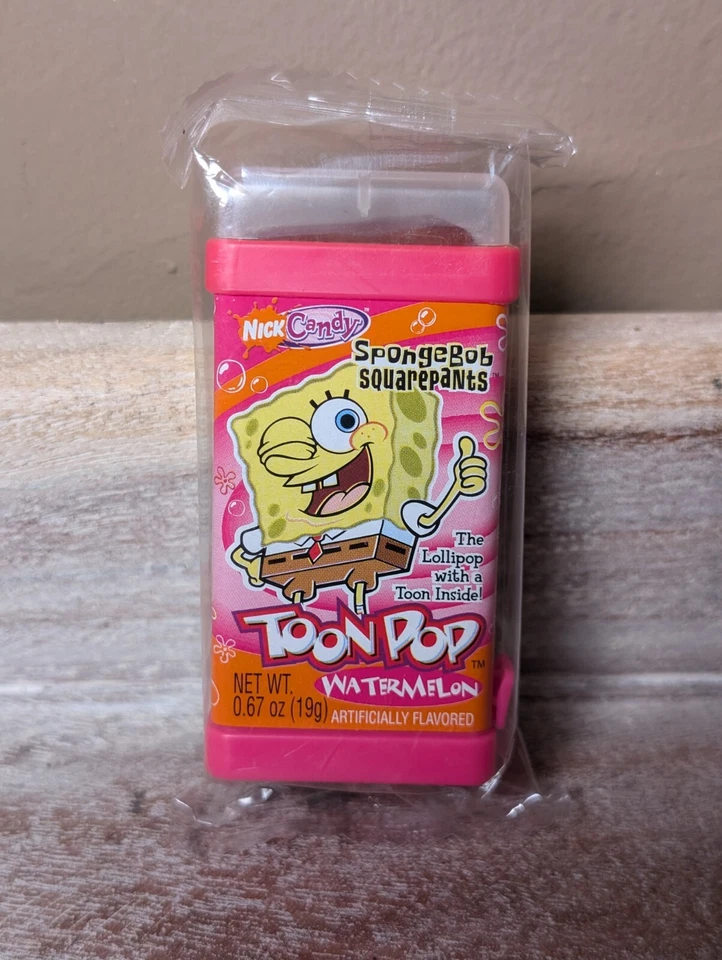 Extremely RARE Nick Candy SpongeBob Toon Pop Watermelon NOS 2003 Nickelodeon - Image 1 of 2