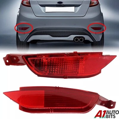 1 paio per Ford Fiesta MK7 paraurti posteriore riflettore coda fendinebbia lente sinistra e destra