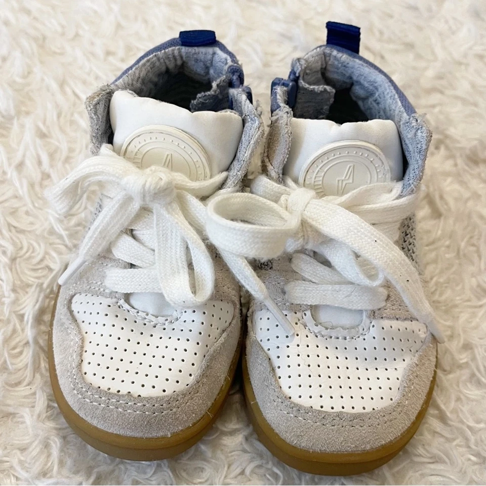 Zara Baby Boy High Top Sneakers Size 5.5 - Image 1 of 4