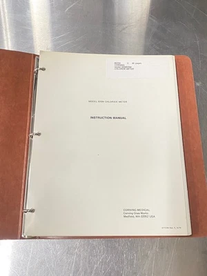 Medidor de cloreto Corning 920/920M - Guia do usuário / manual de instruções - Imagem 1 de 4