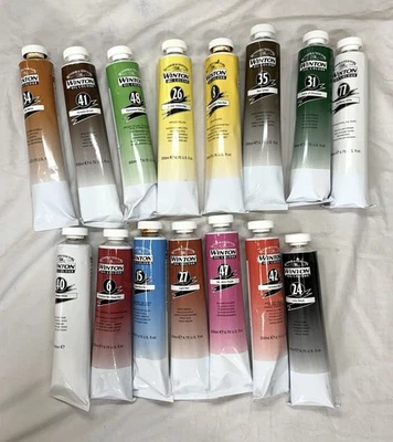 Lote de 15 tubos de color aceite Winsor & Newton Winton 200 ml con cajas - nunca usados Foto 1 de 4