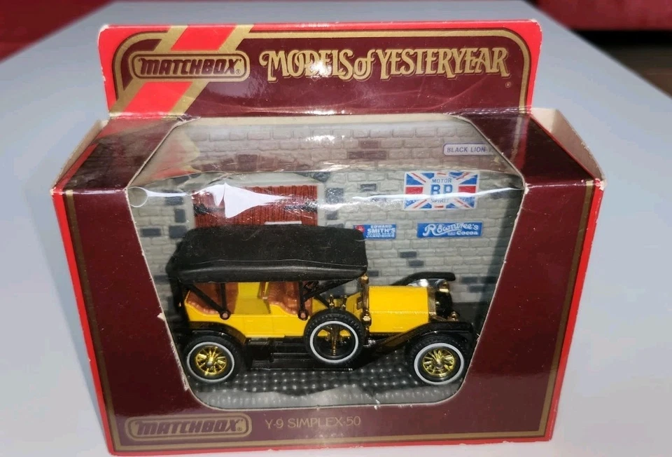 Modelos Matchbox de antaño Y-9 SIMPLEX-50 en embalaje original 1986 hecho en Macao - Imagen 1 de 4