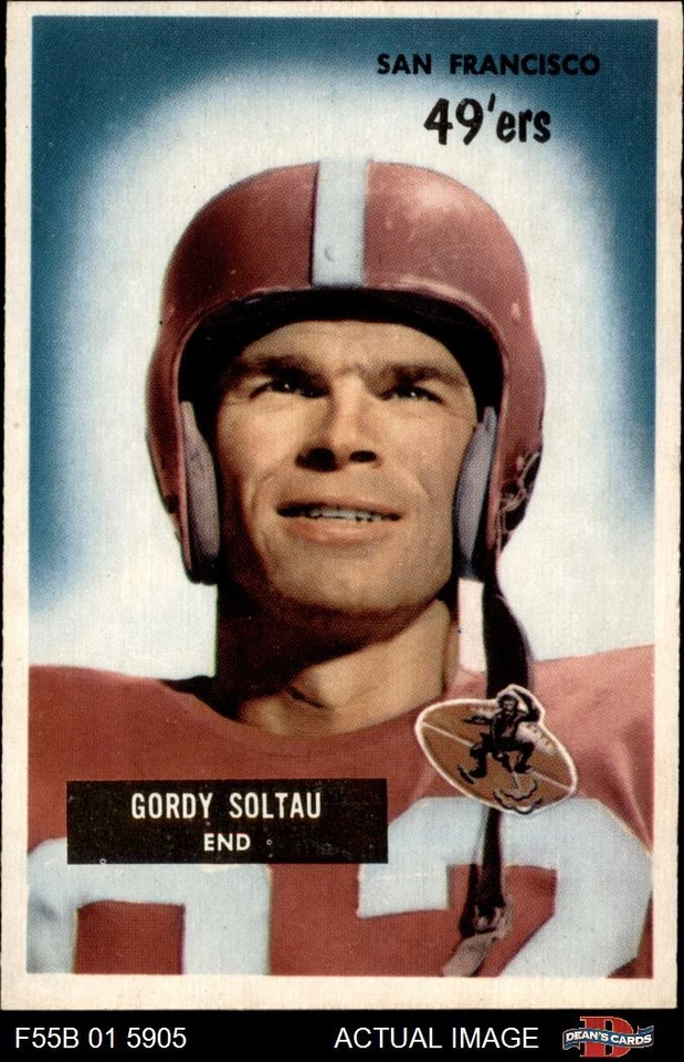 1955 Bowman #66 Gordy Soltau 49ers Minnesota 7 - NM - Image 1 of 1