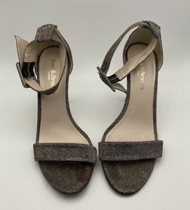 Russell and Bromley Ladies Black Gold Metallic Heeled Sandals - UK Size 6 - Picture 1 of 8