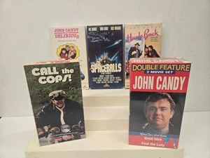 Vintage VHS John Candy Filme Lot Spaceballs Delirious & Double Feature versiegelt - Bild 1 von 15