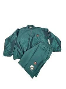 De Colección Estilo Surf Isla de Sanibel Florida Chándal Para Hombres Grande Verde Azulado Oscuro Cuarto Cremallera - Imagen 1 de 15