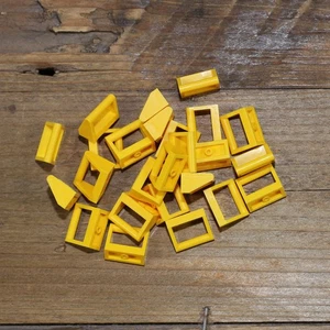 LEGO 2432 Bright Yellow Tile Modified 1x2 with Bar Handle Qty 25 - Picture 1 of 3