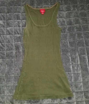 Mossimo Supply Co Mujer Y2K Cami Talla S Verde Preppy Delicado Sesgo Bella Swan  Foto 1 de 3